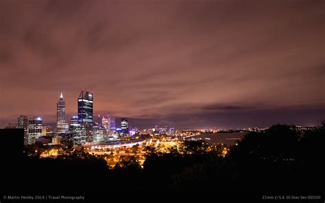 Perth Skyline @ Night - Super Sharp Shooting