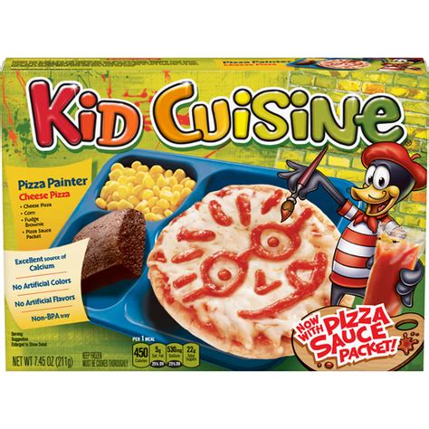 Kid Cuisine Pizzaria Cheese Pizza Frozen Meal With Corn and Fudge ...