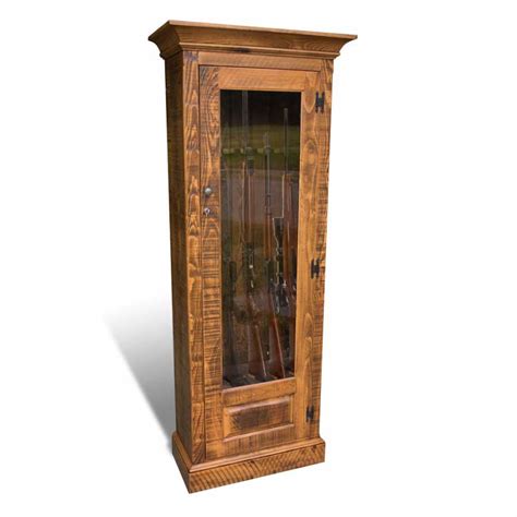 Single Door Rustic Gun Cabinet