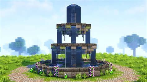 Minecraft | How to build a Fountain - YouTube