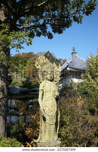 Statue Goddess Benzaiten Originated Hindu Goddess Stock Photo ...