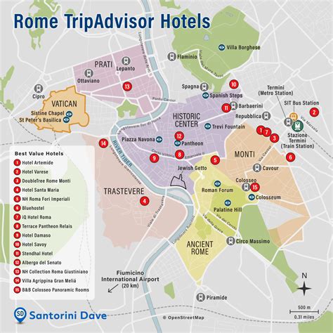 ROME HOTEL MAP - Best Areas, Neighborhoods, & Places to Stay