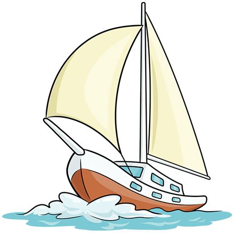 How to Draw a Sailboat - Really Easy Drawing Tutorial