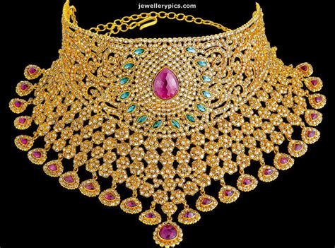 kalyan jewellers Gold necklace designs by Anoki collection - Latest ...