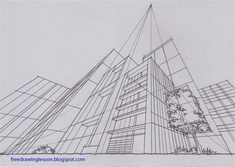 Three Points Perspective One Perspective Drawing, Perspective Room ...