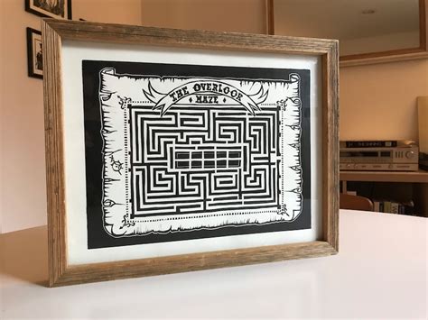 The Shining Overlook Hotel Hedge Maze Map - Etsy