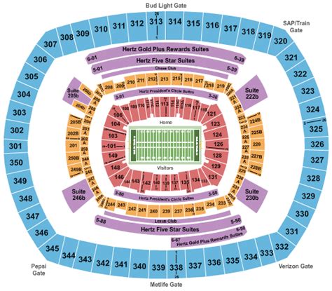 Metlife Stadium Seating Chart For Concerts – Two Birds Home