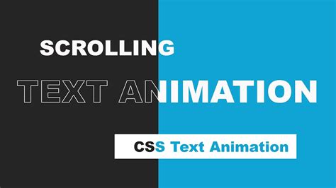 Scrolling Text Animation Effects Using Html & CSS - YouTube