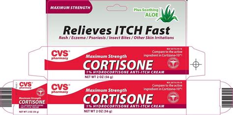 Cortisone Maximum Strength (CVS Pharmacy) HYDROCORTISONE 1g in 100g cream