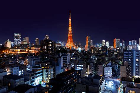 Wallpaper : roppongi, minato, Japan, tower, night city 2880x1920 ...