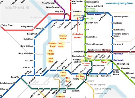 The Skytrain (BTS) & Metro (MRT) of Bangkok – Map and Tourist ...