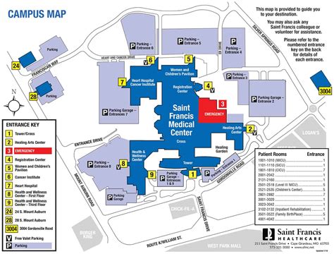 Medical Center Map | Driving Directions | Saint Francis Healthcare ...