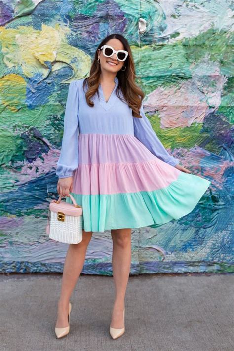 Rainbow pastel dress