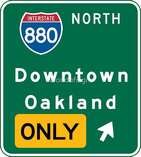 Oakland, CA Road Sign, USA by worldofsigns | Road signs, Oakland ...