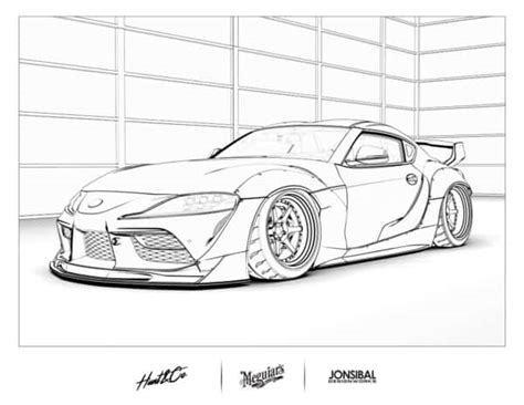 Supra Mk4 Coloring Page