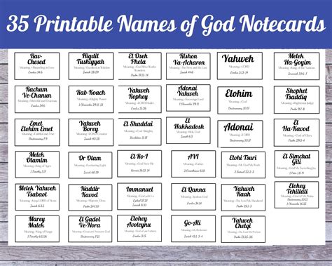 Printable Names Of God | ubicaciondepersonas.cdmx.gob.mx