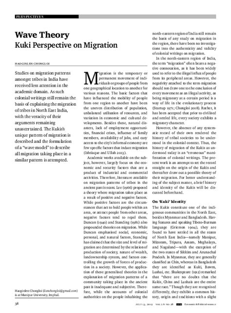 (PDF) Wave Theory: Kuki Perspective on Migration | Haoginlen Chongloi ...