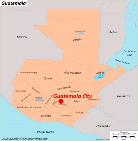 Map Near Guatemala