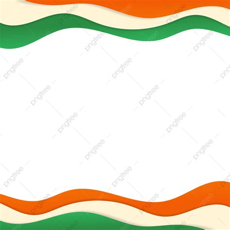 Indian Flag Vector Hd Images, Indian Flag Border Wave, Border Wave ...