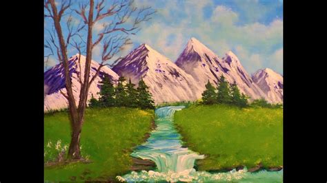 simple mountain landscape painting - Tegan Wallen