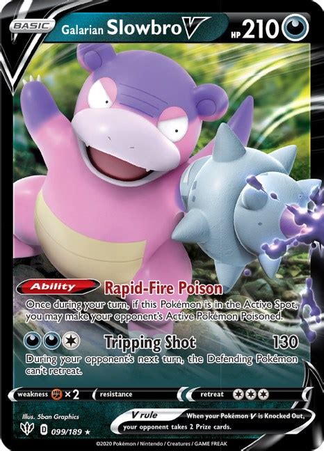 Galarian Slowbro V - SWSH03: Darkness Ablaze - Pokemon