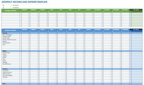 Monthly Expense Report Template Excel - Great Cretive Templates