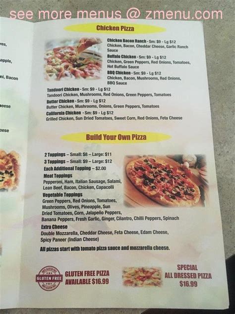 Online Menu of Tops Pizza Restaurant, Abbotsford, British Columbia, V2T ...