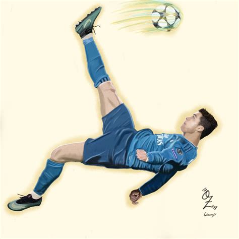 Cristiano Ronaldo Chilena Oz Galeano por Ozgaleano | Dibujando