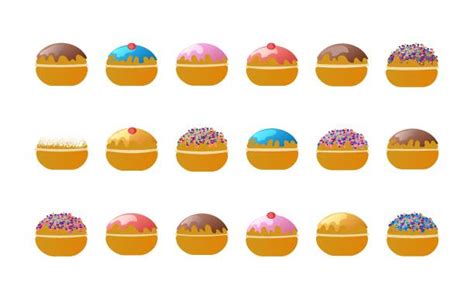 2,000+ Sufganiyah Illustrations Stock Illustrations, Royalty-Free ...