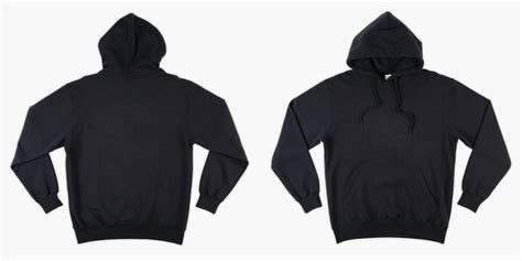 Hoodie Mock Up, Blank Black Hoodie Mockup, Apparel Mockup, Black Flat ...