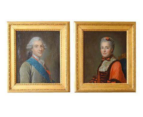 Le Dauphin et la Dauphine de France - Paire de portraits circa 1770 ...