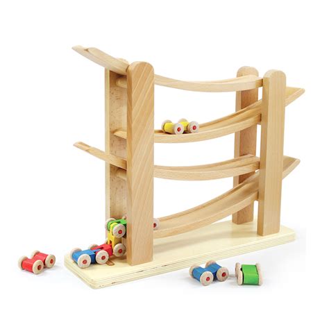 Wooden Ramp Racer ---- wooden children car toys