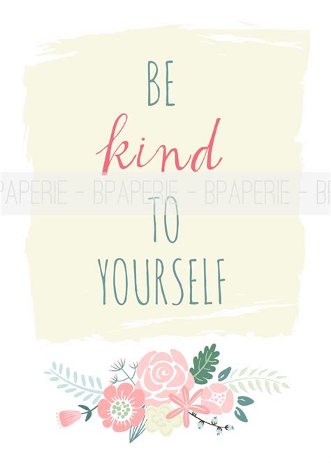 Be Kind to Yourself Art Print Wall Art | Etsy