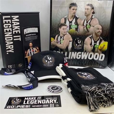 Collingwood 2023 Membership Core Pack- Lanyard, Bumper Sticker, Cap ...