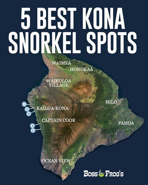 Kona Beaches Map