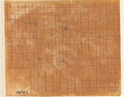 Index, Mayes County, Map