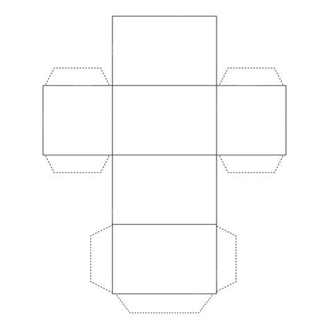 Cuboid Net Vector, Cuboid, Building 3d Shapes, Printable Net PNG and ...