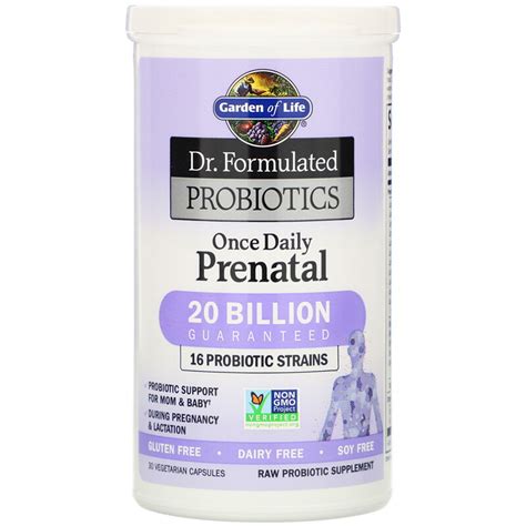 Garden of Life, Dr. Formulated Probiotics, Once Daily Prenatal, 30 ...