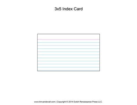 Printable Index Card Templates: 3x5 and 4x6 Blank PDFs