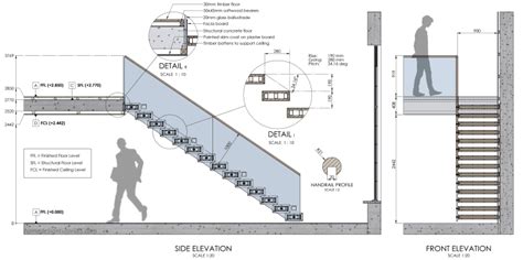 cantilever staircase detail drawing - 16yearoldtrappedinvan