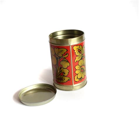 Tin Vintage Food Containers Food Storage Tin Food Canister - Etsy