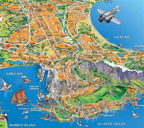 Cape Town harbour map - Map of Cape Town harbour (Western Cape - South ...