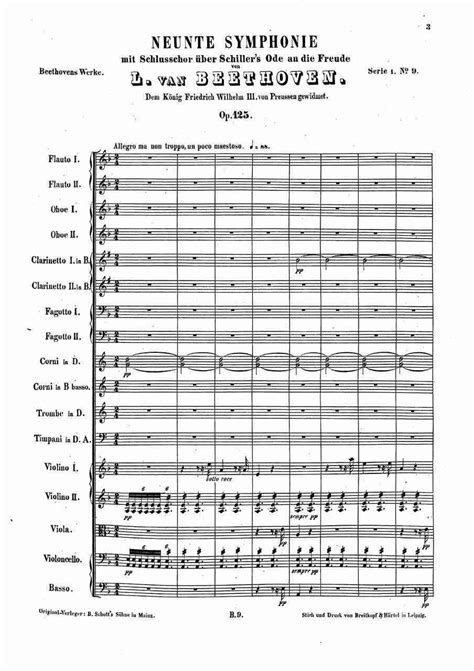 Beethoven - Symphony No.9 - A4 Score