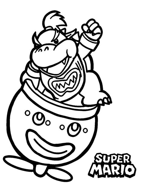 Bowser Jr Coloring Pages - Coloring Pages For Kids And Adults | Mario ...