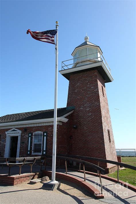 Santa Cruz Lighthouse Surfing Museum California 5D23948 Photograph by ...