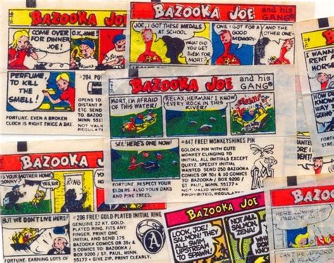 Items similar to Vintage Bazooka Joe Bubble Gum Comics (12) for Collage ...