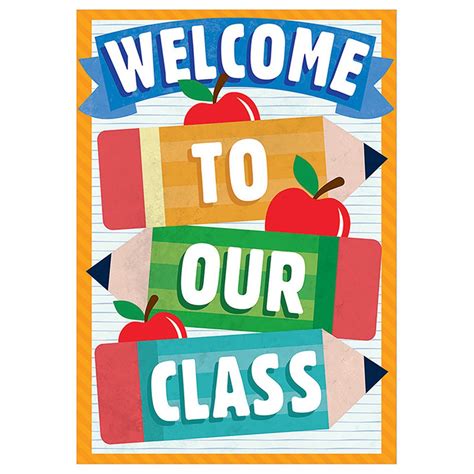 Welcome to Our Class Pencils Poster, 13" x 19" - EU-837549 | Eureka