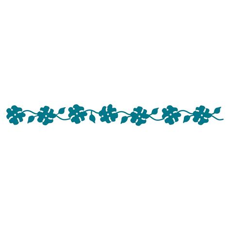 Flower Border Line Design Png - img-urethra