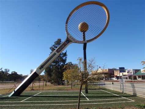 Giant Tennis Racquet, Barellan, NSW, AUS | Roadside attractions, New ...