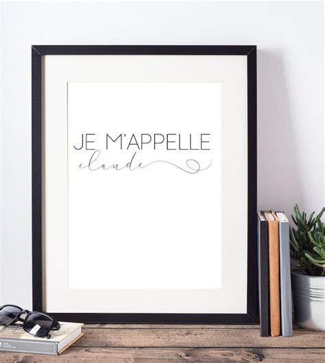 Friends TV Show Je M'appelle Claude Joey Printable - Etsy